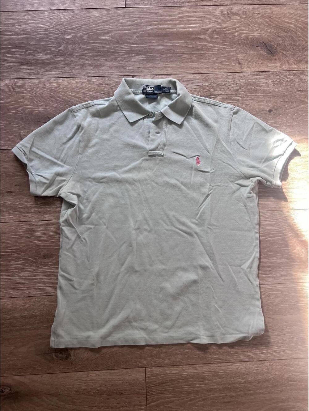 Ralph Lauren Classic Men's Polo Shirt Custom Fit Light Blue - Large